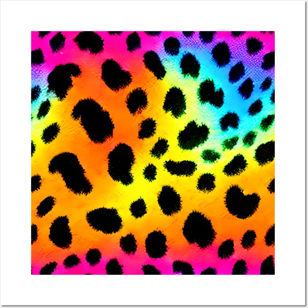 Rainbow Leopard Print Wall Art by CBV